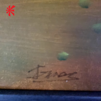 Japanese Koi Oil Painting Framed Japanese Koi Oil Painting Framed