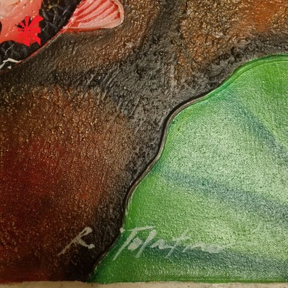 Japanese Koi Oil on Canvas - Unframed Japanese Koi Oil on Canvas - Unframed