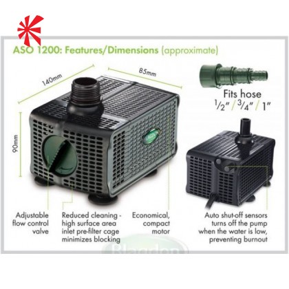 Blagdon Auto Shut-off Feature Pump 1200 Blagdon Auto Shut-off Feature Pump 1200