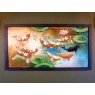 Japanese Koi Oil Painting Framed